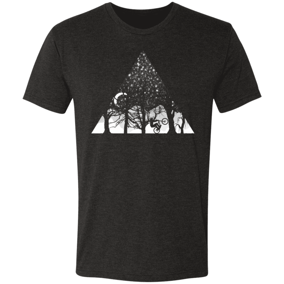 T-Shirts Vintage Black / S Moonlight Bike Ride Men's Triblend T-Shirt