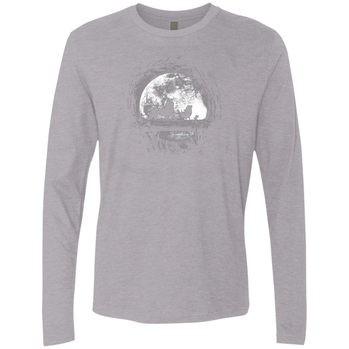 T-Shirts Heather Grey / Small Moonlight Men's Premium Long Sleeve