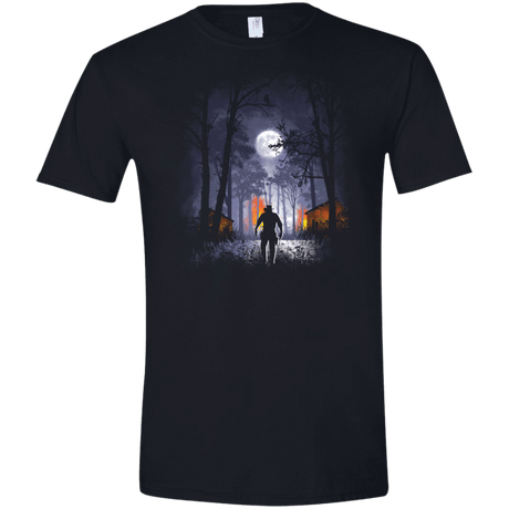 T-Shirts Black / X-Small Moonlight Men's Semi-Fitted Softstyle
