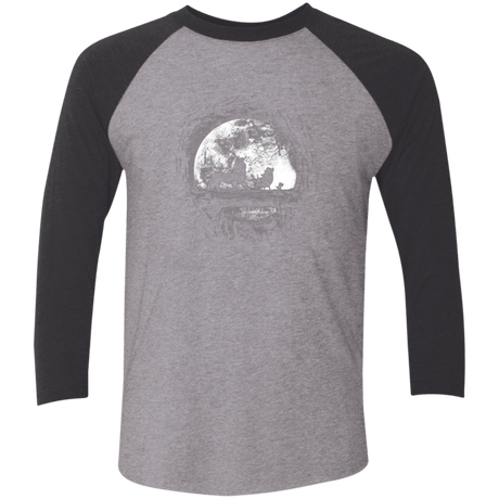 T-Shirts Premium Heather/ Vintage Black / X-Small Moonlight Men's Triblend 3/4 Sleeve