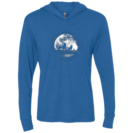 T-Shirts Vintage Royal / X-Small Moonlight Triblend Long Sleeve Hoodie Tee