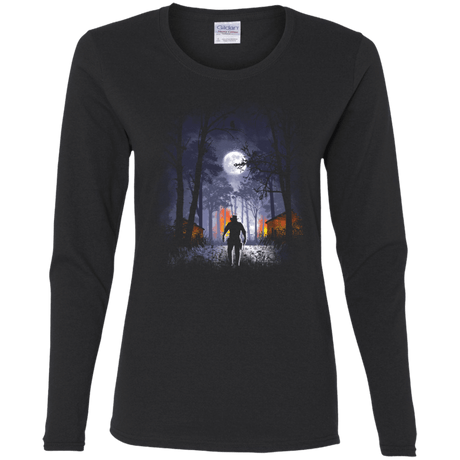 T-Shirts Black / S Moonlight Women's Long Sleeve T-Shirt