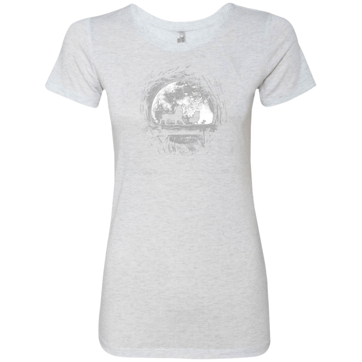T-Shirts Heather White / Small Moonlight Women's Triblend T-Shirt