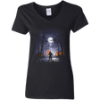 T-Shirts Black / S Moonlight Women's V-Neck T-Shirt