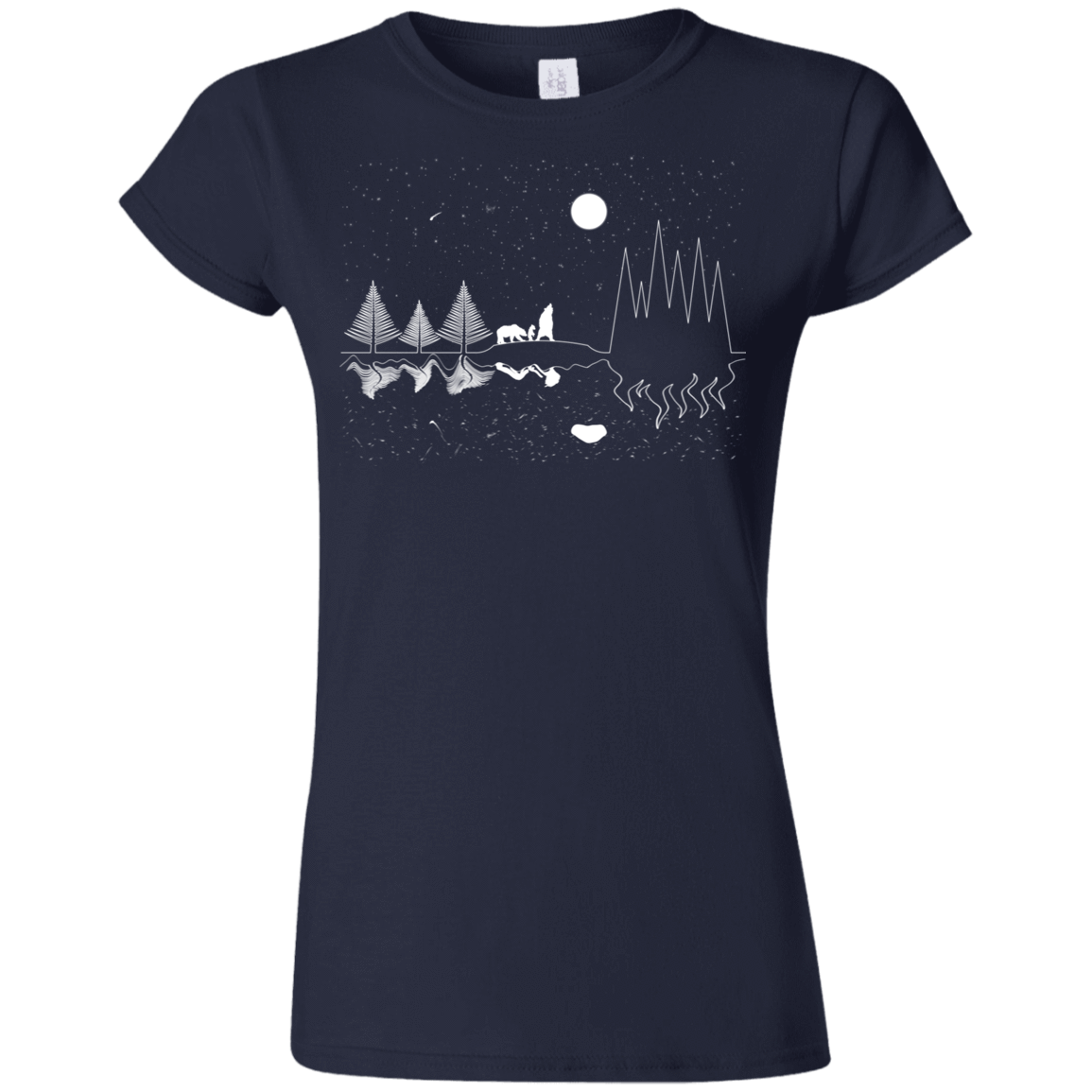 T-Shirts Navy / S Moonlit Travels Junior Slimmer-Fit T-Shirt