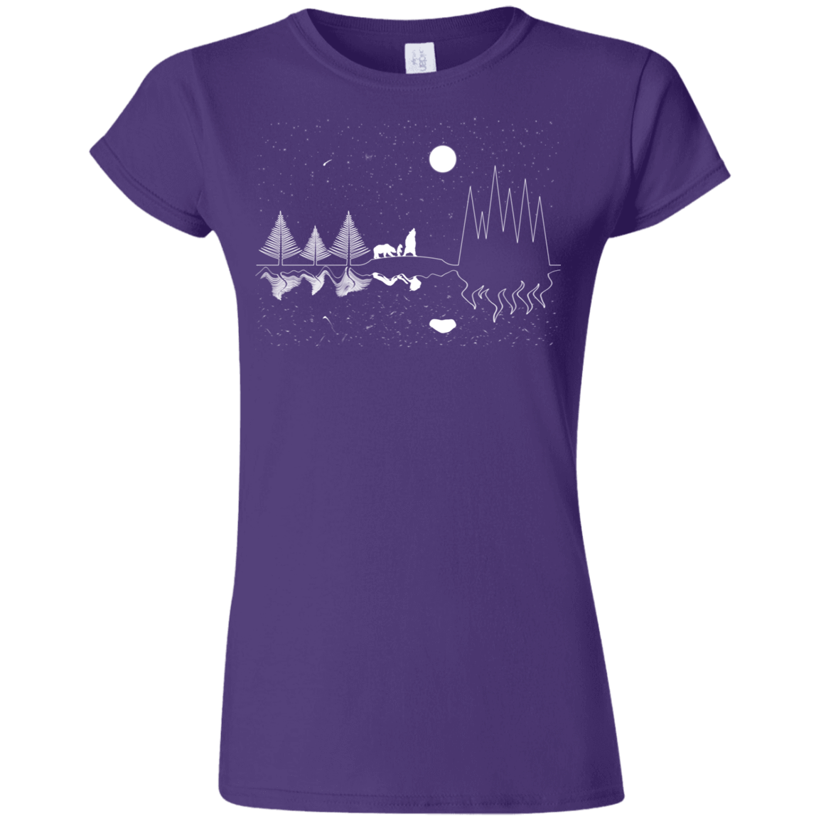 T-Shirts Purple / S Moonlit Travels Junior Slimmer-Fit T-Shirt