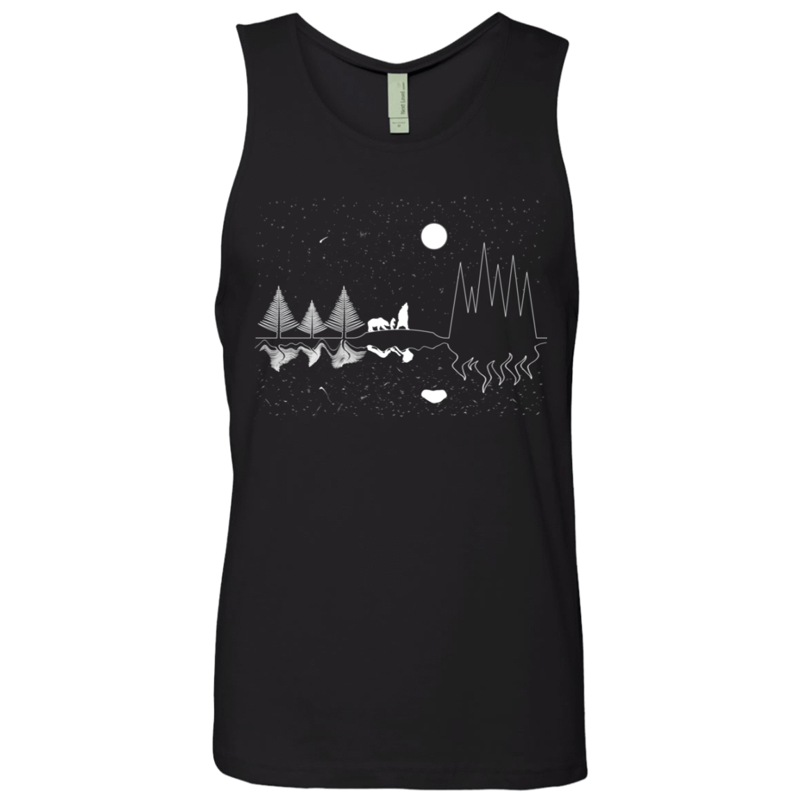 T-Shirts Black / S Moonlit Travels Men's Premium Tank Top