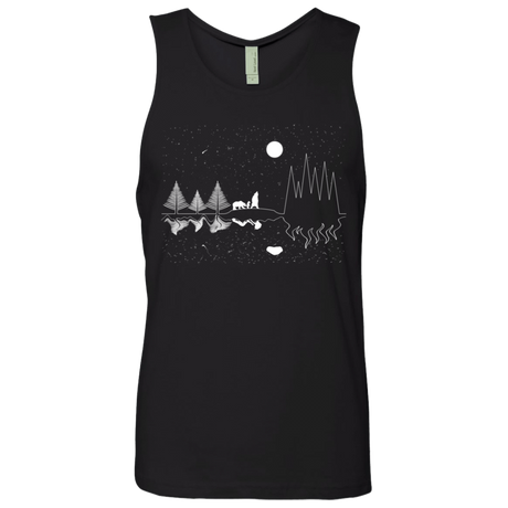 T-Shirts Black / S Moonlit Travels Men's Premium Tank Top