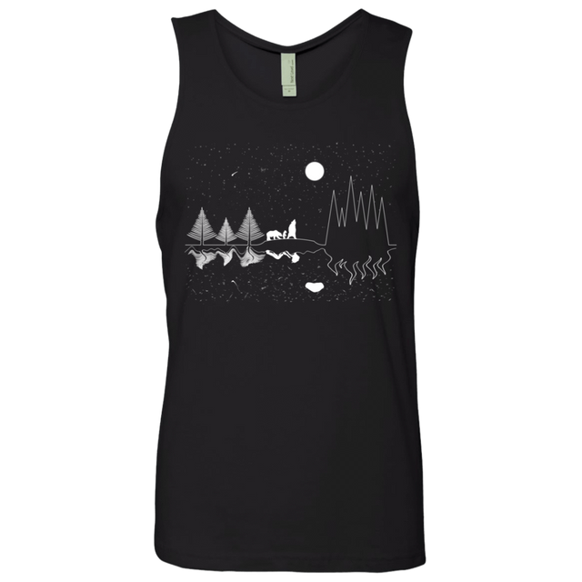 T-Shirts Black / S Moonlit Travels Men's Premium Tank Top