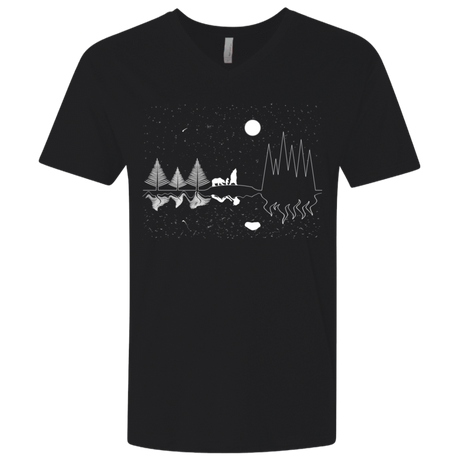 T-Shirts Black / X-Small Moonlit Travels Men's Premium V-Neck