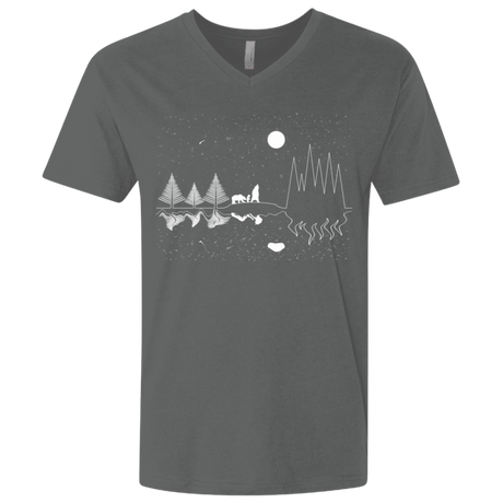 T-Shirts Heavy Metal / X-Small Moonlit Travels Men's Premium V-Neck