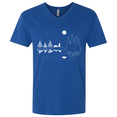 T-Shirts Royal / X-Small Moonlit Travels Men's Premium V-Neck