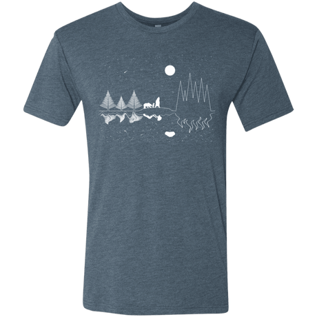 T-Shirts Indigo / S Moonlit Travels Men's Triblend T-Shirt
