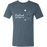 T-Shirts Indigo / S Moonlit Travels Men's Triblend T-Shirt