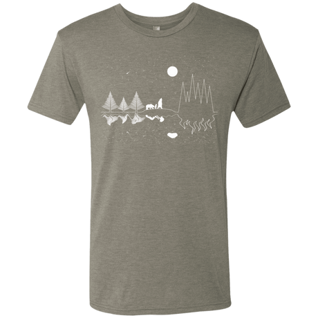 T-Shirts Venetian Grey / S Moonlit Travels Men's Triblend T-Shirt