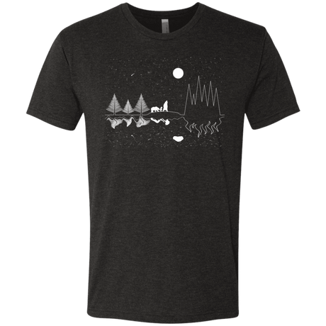 T-Shirts Vintage Black / S Moonlit Travels Men's Triblend T-Shirt