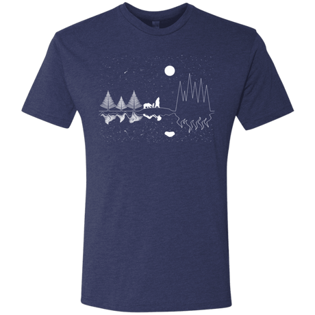 T-Shirts Vintage Navy / S Moonlit Travels Men's Triblend T-Shirt