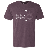 T-Shirts Vintage Purple / S Moonlit Travels Men's Triblend T-Shirt