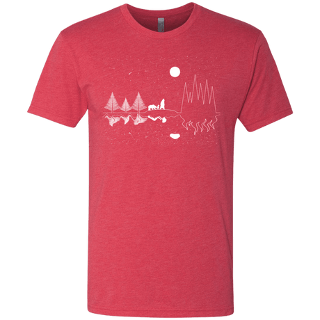 T-Shirts Vintage Red / S Moonlit Travels Men's Triblend T-Shirt