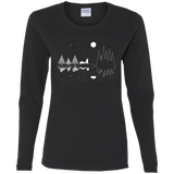 T-Shirts Black / S Moonlit Travels Women's Long Sleeve T-Shirt