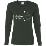 T-Shirts Forest / S Moonlit Travels Women's Long Sleeve T-Shirt
