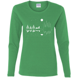 T-Shirts Irish Green / S Moonlit Travels Women's Long Sleeve T-Shirt
