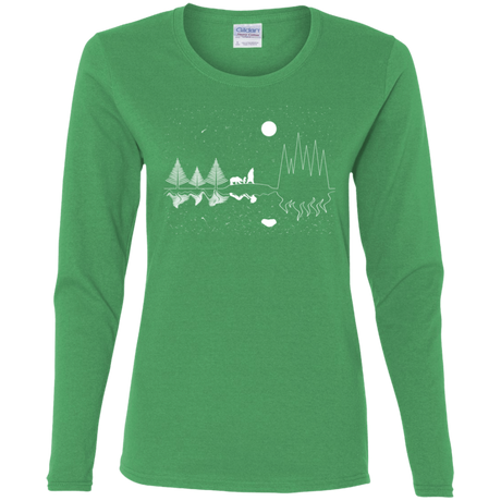 T-Shirts Irish Green / S Moonlit Travels Women's Long Sleeve T-Shirt