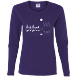 T-Shirts Purple / S Moonlit Travels Women's Long Sleeve T-Shirt
