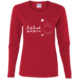 T-Shirts Red / S Moonlit Travels Women's Long Sleeve T-Shirt