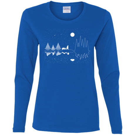 T-Shirts Royal / S Moonlit Travels Women's Long Sleeve T-Shirt
