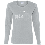 T-Shirts Sport Grey / S Moonlit Travels Women's Long Sleeve T-Shirt