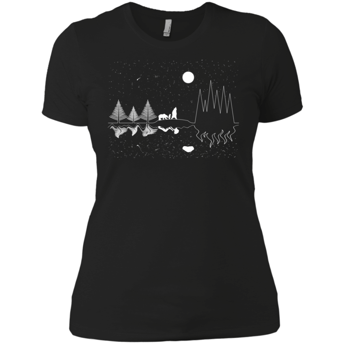 T-Shirts Black / X-Small Moonlit Travels Women's Premium T-Shirt