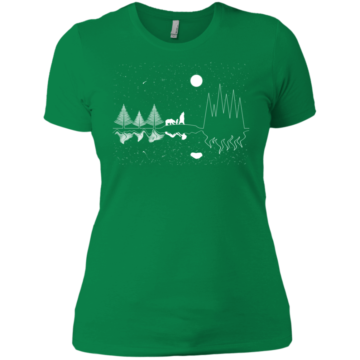 T-Shirts Kelly Green / X-Small Moonlit Travels Women's Premium T-Shirt