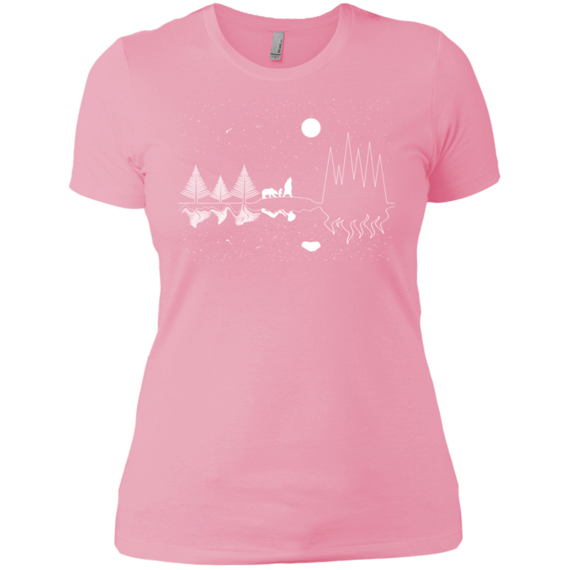 T-Shirts Light Pink / X-Small Moonlit Travels Women's Premium T-Shirt