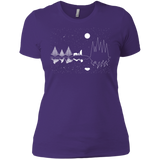 T-Shirts Purple Rush/ / X-Small Moonlit Travels Women's Premium T-Shirt