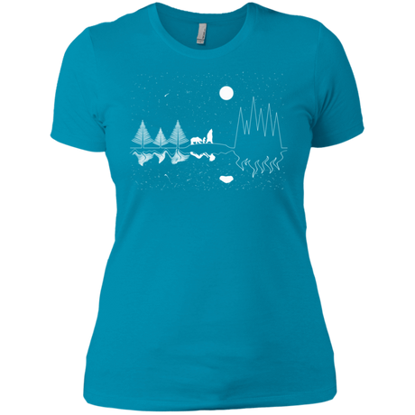 T-Shirts Turquoise / X-Small Moonlit Travels Women's Premium T-Shirt