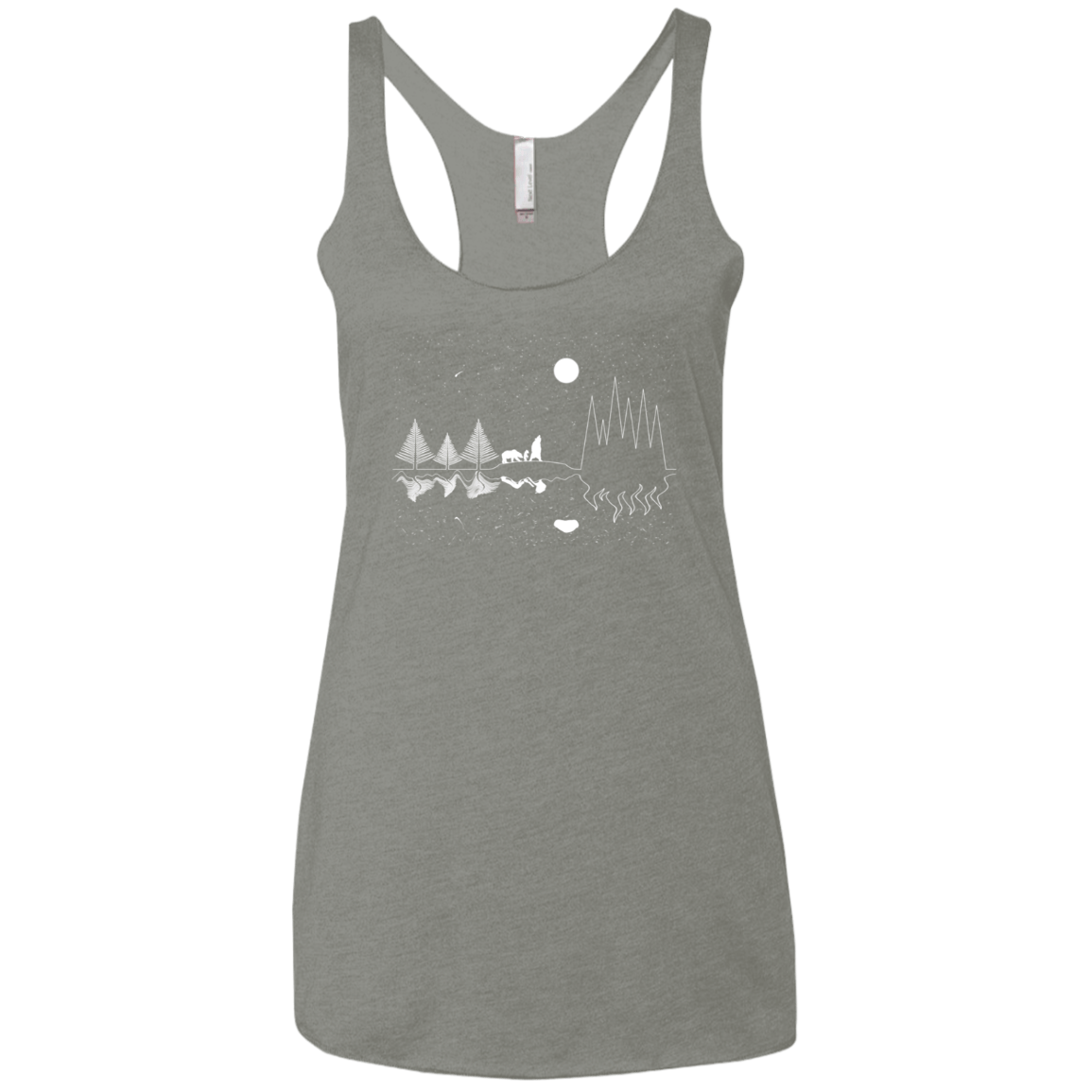 Moonlit Travels Women's Triblend Racerback Tank