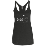 Moonlit Travels Women's Triblend Racerback Tank