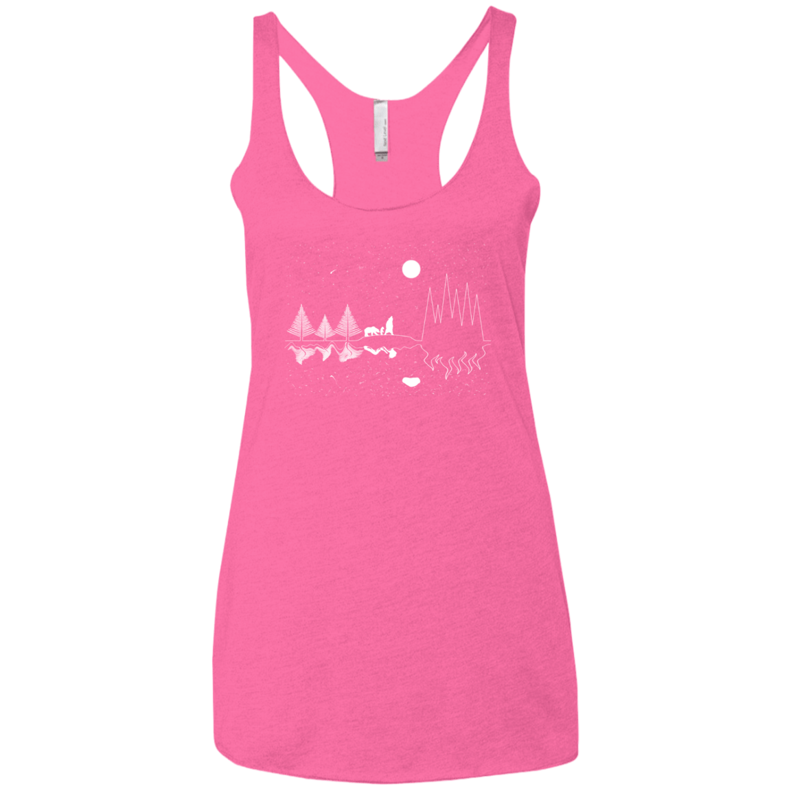 Moonlit Travels Women's Triblend Racerback Tank