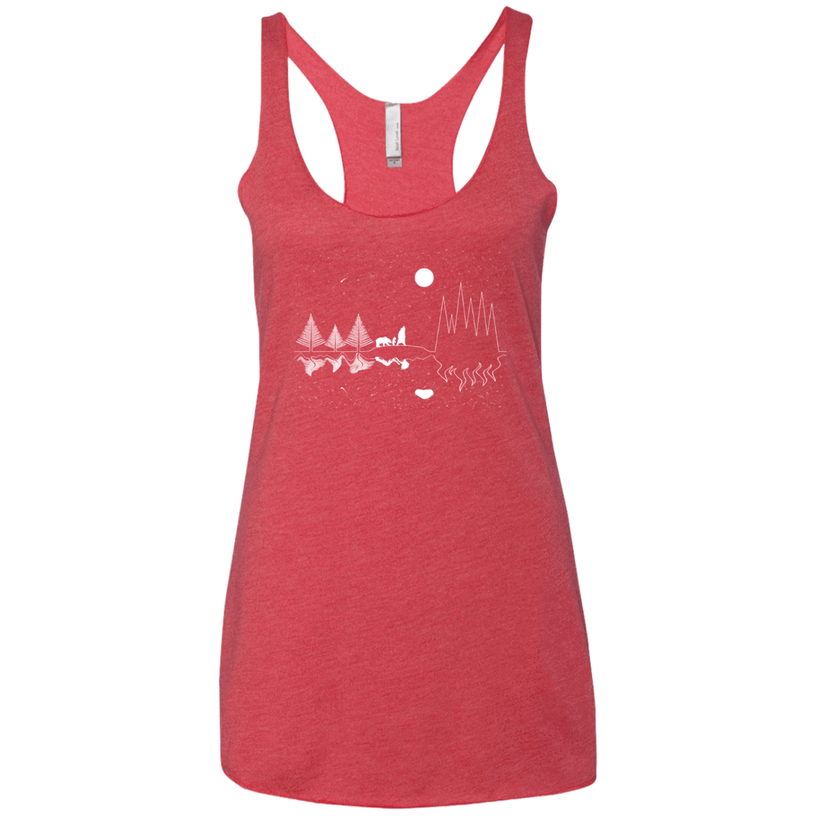 Moonlit Travels Women's Triblend Racerback Tank