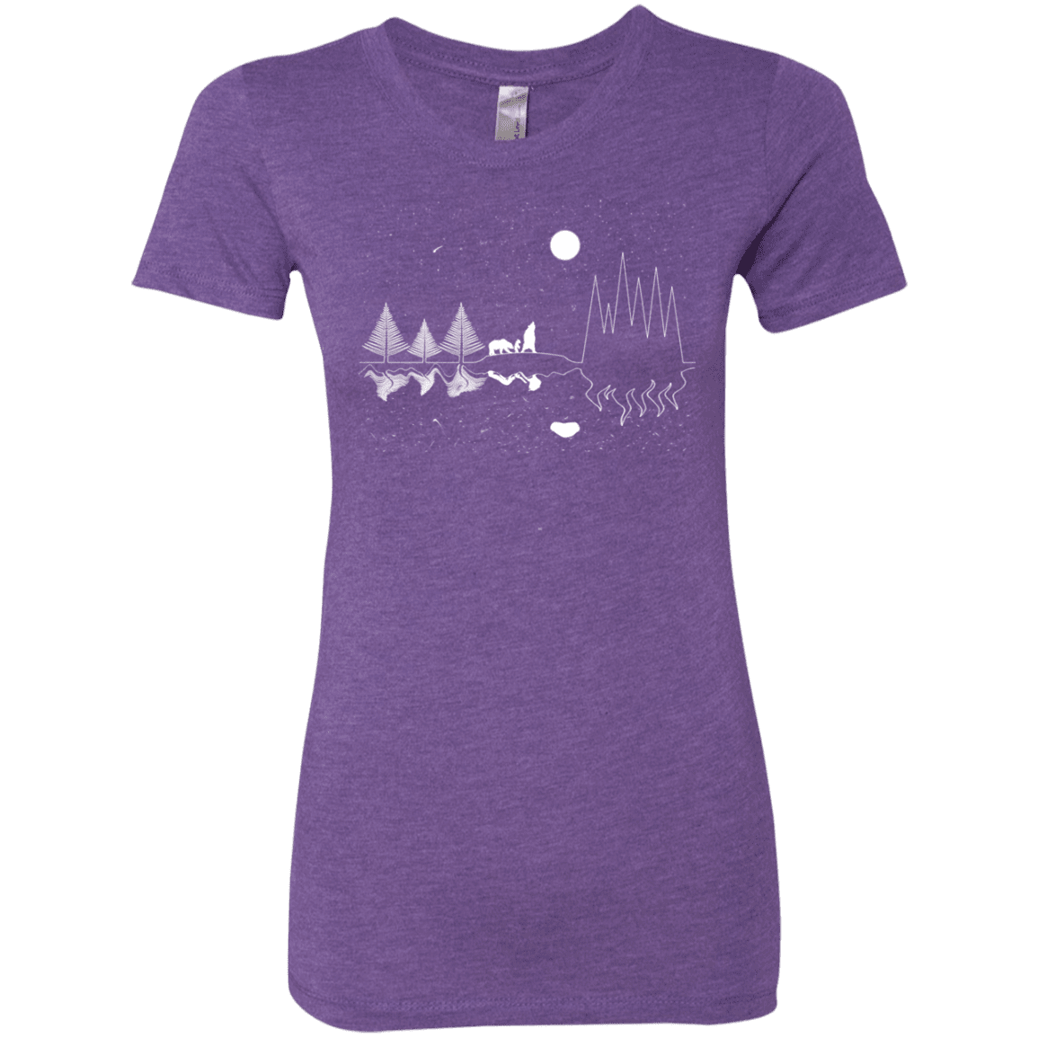 T-Shirts Purple Rush / S Moonlit Travels Women's Triblend T-Shirt
