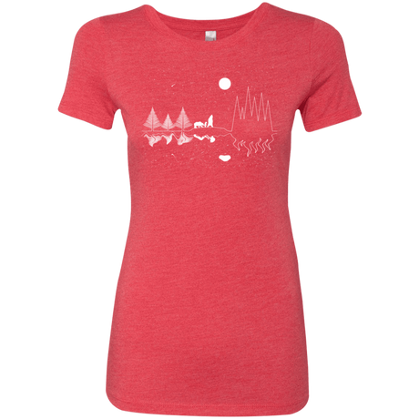 T-Shirts Vintage Red / S Moonlit Travels Women's Triblend T-Shirt