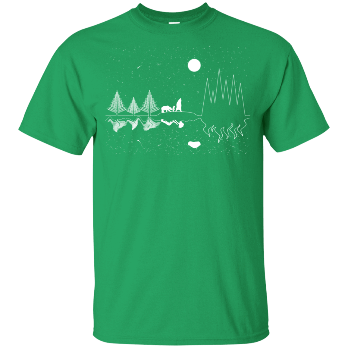 T-Shirts Irish Green / YXS Moonlit Travels Youth T-Shirt