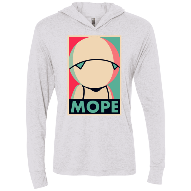 T-Shirts Heather White / X-Small Mope Around Triblend Long Sleeve Hoodie Tee