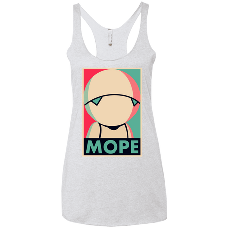 T-Shirts Heather White / X-Small Mope Around Women's Triblend Racerback Tank