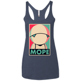 T-Shirts Vintage Navy / X-Small Mope Around Women's Triblend Racerback Tank