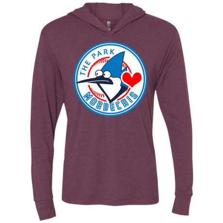 T-Shirts Mordecais Triblend Long Sleeve Hoodie Tee