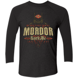 T-Shirts Vintage Black/Vintage Black / X-Small Mordor Dark Men's Triblend 3/4 Sleeve