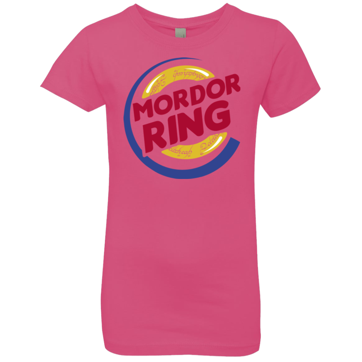 T-Shirts Hot Pink / YXS Mordor Ring Girls Premium T-Shirt