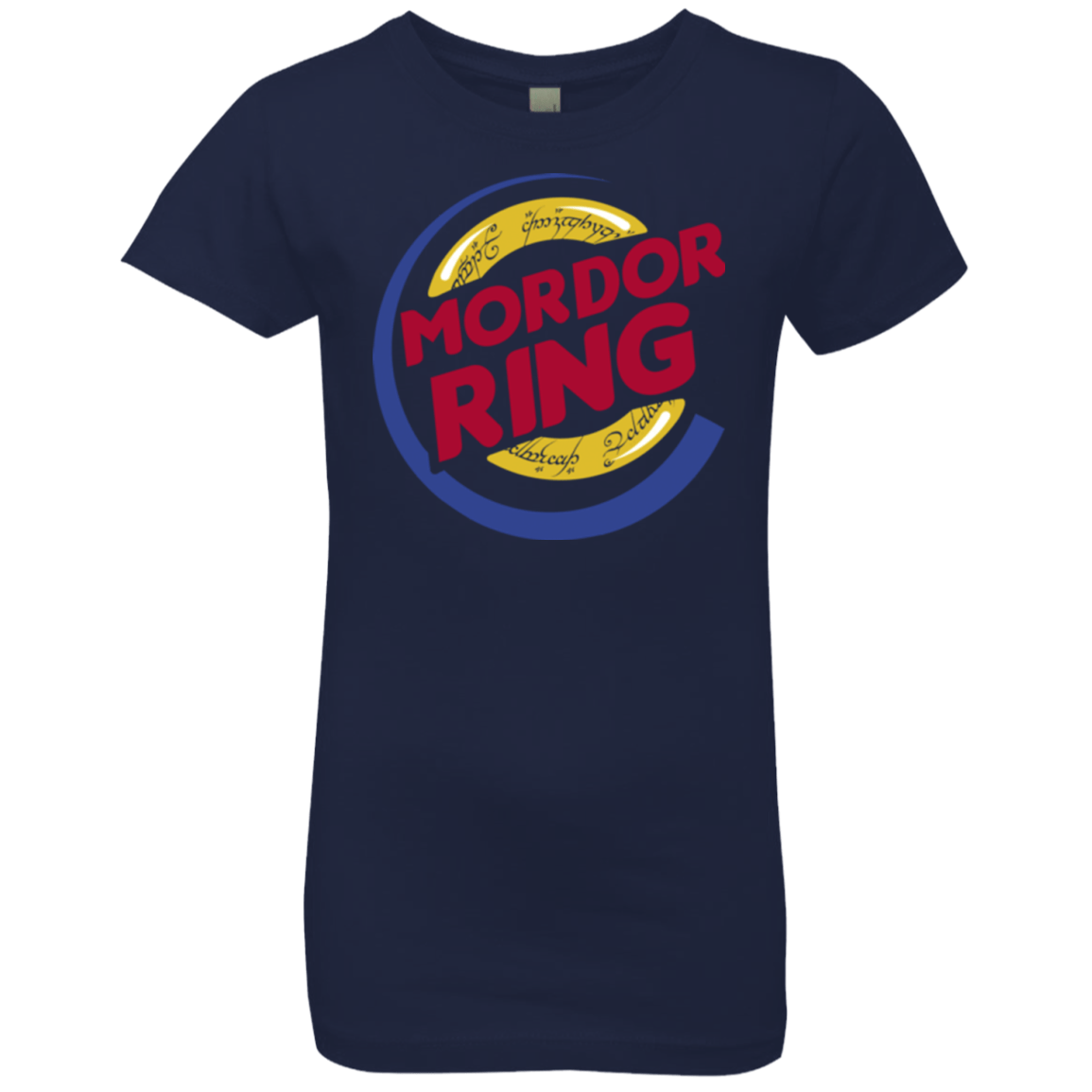 T-Shirts Midnight Navy / YXS Mordor Ring Girls Premium T-Shirt